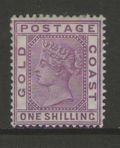 Gold Coast 1884 QV 1sh SG 18 MH