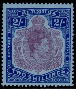 BERMUDA GVI SG116f, 2s reddish purple & blue/pale blue, NH MINT. Cat £20.