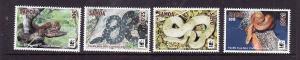 Samoa-Sc#1198-1201-Unused NH set-WWF-Snakes-Tree Boa-2015-