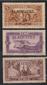 Alaouites SC 34, 35,36 Mint Never Hinged