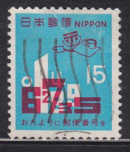 Japan 1065 Postal Code System 1971