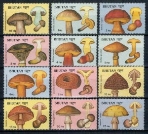 Bhutan 1989 MNH Stamps Scott 713-724 Mushrooms