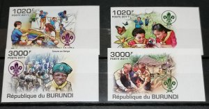 Burundi 2011 scouts set imperforated