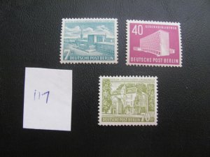 BERLIN 1954 MNH SC 9N108-110 SET XF $99.50 (117)