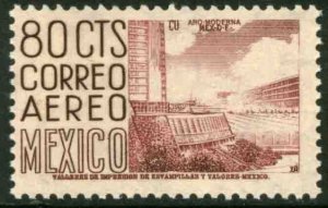 MEXICO C220F, 80¢ 1950 Definitive 2nd Printing wmk 300 PERF 11 MINT, NH. F-VF