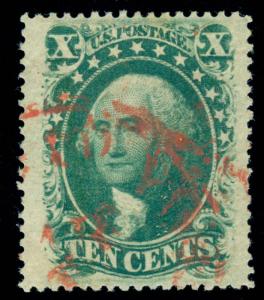 MOMEN: US STAMPS #35 USED XF-SUP PF CERTIFICATE