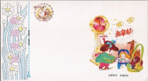 China PRC Lottery Postal Card MNH New Year of Rooster Clocks Toys ZAYIX 05012...