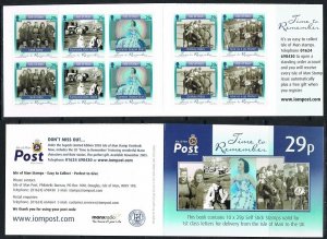 Isle of Man 2005 MNH Stamps Booklet Scott 1119b Sport Motorcycle Race War Donkey