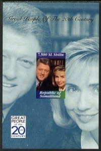 SOMALILAND - 1999 - 20th C Greats, Clintons - Perf Min Sheet-M N H-Private Issue