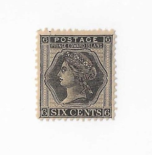 Prince Edward Island Sc #15 6c  black OG VF