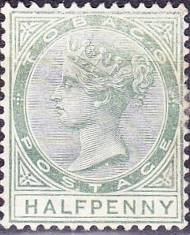 TOBAGO 1885 Dull Green SG20 MH