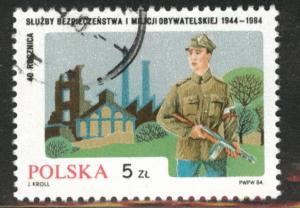 Poland Scott 2641 Used CTO favor canceled  stamp 1984