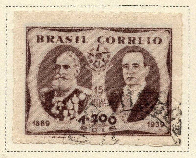 Brazil 1939 Early Issue Fine Used 1.200r. NW-12114