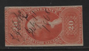 R98a F-VF used revenue stamp neat cancel nice color cv $ 150 ! see pic !