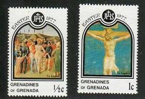 Grenada Grenadines; Scott 221, 222; 1977; Unused; NH