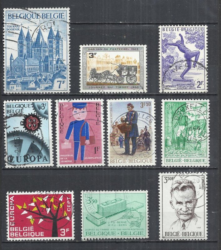 TEN AT A TIME - BELGIUM - POSTALLY USED COMMEMORATIVE 57