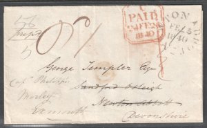 GB 1840 Victoria Pre-Stamp Entire used