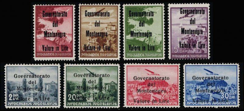 Montenegro Scott 2NC10-2NC17 Mint never hinged.