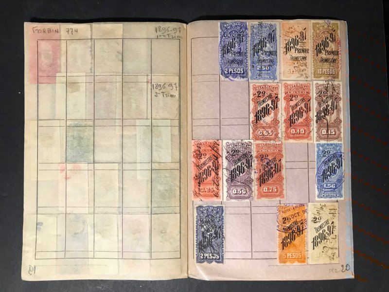 Uruguay Revenue Stamps Mint/Used 1896-1911 (1400 Stamps)