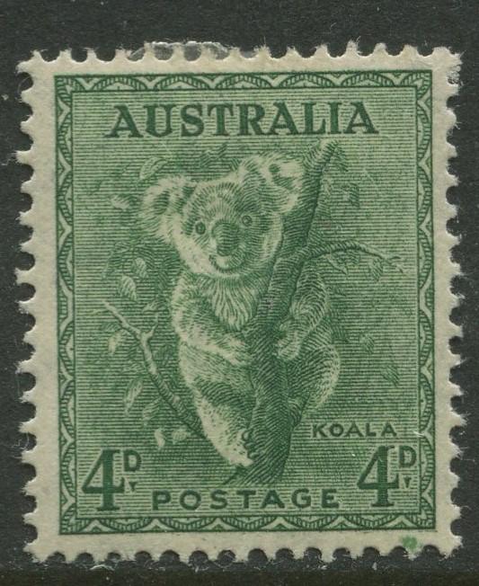 Australia - Scott 171 -  Kangaroo -1942- MLH - Perf.15 x14 - Single 4d stamp