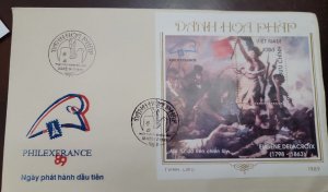 O) 1989 VIETNAM,  INTERNATIONAL STAMP EXHIBITION PHILEXFRANCE 1989, PARIS FRANCE