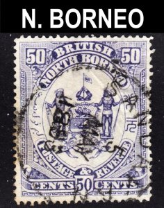 North Borneo Scott 45 F+ used. Scarce SON period dated Sandakan cds.  FREE...