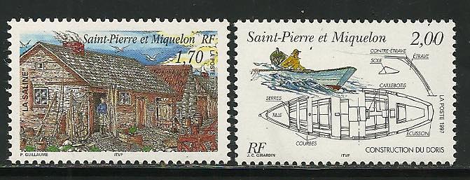 Saint Pierre and Miquelon #636-7, Mint Never Hinge
