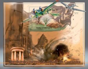 Bombing of Guernica Civil War Spain Planes Picasso Art Mozambique MNH stamp set