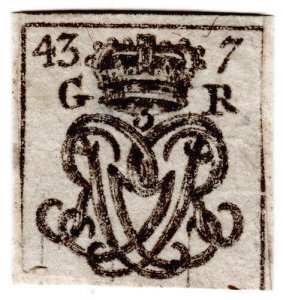 (I.B) George III Revenue : Impressed Duty Cypher Seal (437)