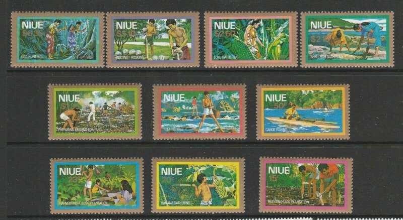 Niue 1979 Air Defs UM/MNH SG 264/73