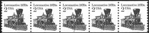 Scott 2226a   2¢ Locomotive PNC/5, Plate #2, Dull Gum, Untagged, MNH