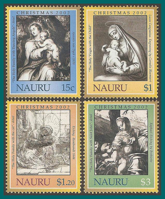 Nauru 2002 Christmas, MNH 510-513,SG562-SG565