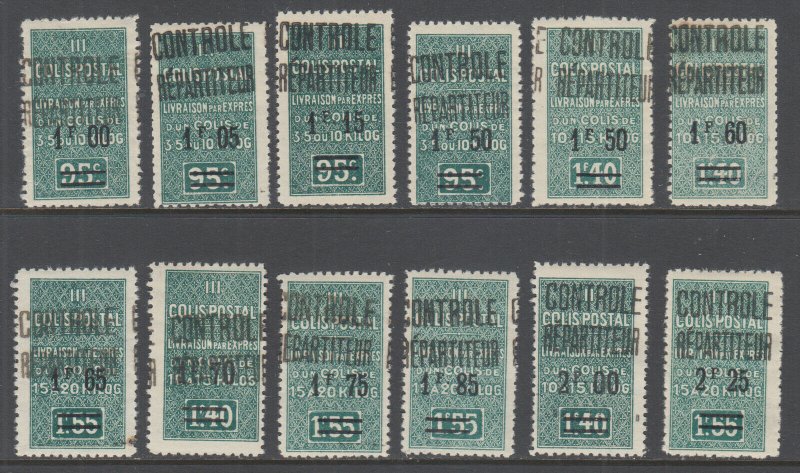 Algeria Y&T 27-37 MLH. 1929-1932 Parcel Post, cplt set, VF