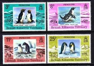 British Antarctic Territory 1979 Penguins Complete Mint MNH Set SC 72-75