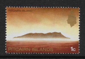 PITCAIRN ISLANDS SG94aw 1971 1c DEFINITIVE GLAZED PAPER WMK CROWN TO RIGHT MNH