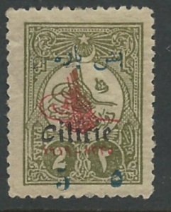 Cilicia # 88  Overprint on Turkey P173 Newspaper stamp     (1)  LH Unused