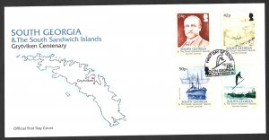 SOUTH GEORGIA  & THE SOUTH SANDWICH ISLANDS  GRYVIKEN CENTENARY  2004