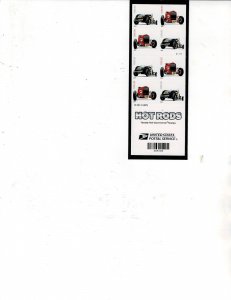 Hot  Rods Forever US Postage Booklet of 20 stamps #4909b VF MNH