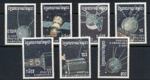 Cambodia 1987 Soviet Spacecraft MUH