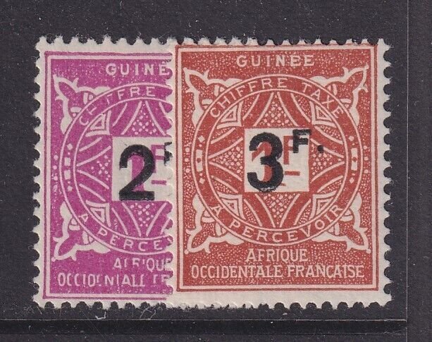 French Guinea, Scott J24-J25 (Yvert TT24-TT25), MLH