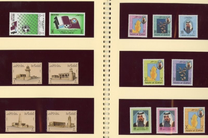 Qatar 1992-1994 RARE Presentation Book Scarce Issue Pristine Gem