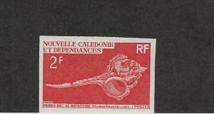 New Caledonia, Postage Stamp, #374 Variety Proof Mint LH, 1969 Shell