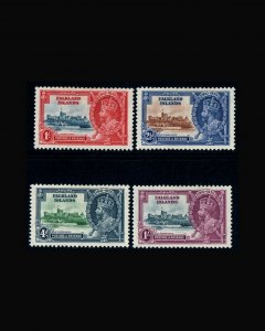 VINTAGE: FALKLAND ISLANDS 1935 OG,BH SCOTT# 77-80 $ 36.85 LT# VSAFLK1935A