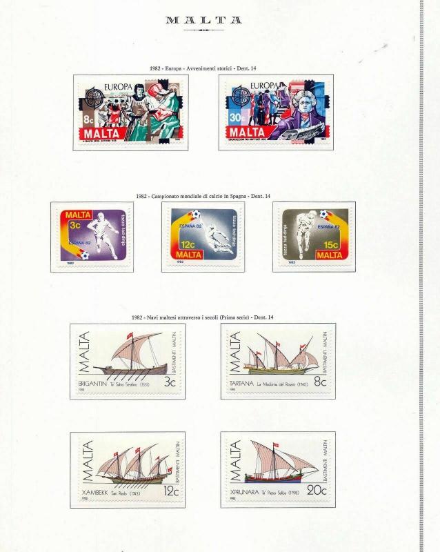 MALTA 1980/82 Religion Art Chess Birds MNH Approx 65 Items (ELF 930