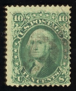 US Scott 96 Used 10c yellow green George Washington Lot T987 bhmstamps