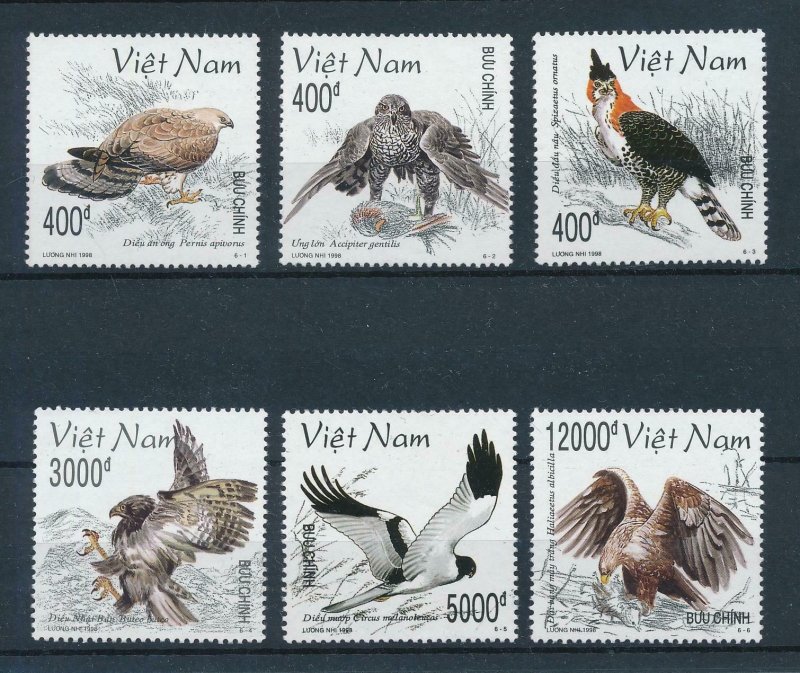 [102955] Vietnam 1998 Birds of prey vögel oiseaux  MNH