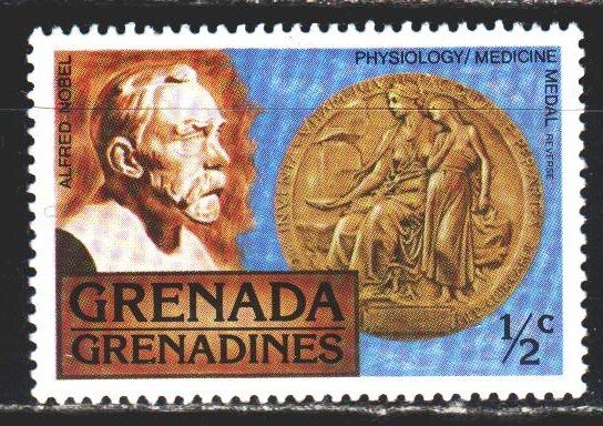 Saint Vincent and the Grenadines. 1978. 260 from the series. Nobel Medal in P...