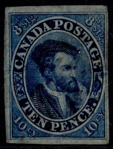 CANADA - Colony of Canada QV SG15, 10d blue to deep blue, FINE USED. Cat £2000.