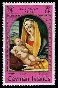 Cayman Island #245 MNH; 1/4c Christmas - Mary and Jesus (1969)