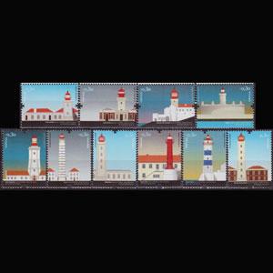 PORTUGAL 2008 - Scott# 3006-15 Lighthouses Set of 10 NH